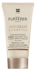René Furterer Absolue Kératine Cure Renaissance Masque Réparateur Ultime Cheveux Abîmés Fragilisés 30 ml