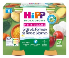 HiPP P'tits Veggies Potatoes and Vegetable Gratin From 8 Months Organic 2 Pots