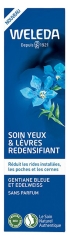 Weleda Soin Yeux & Lèvres Redensifiant Gentiane Bleue et Edelweiss 10 ml