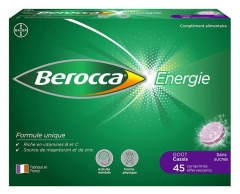 Berocca Energy Blackcurrant Flavor 45 Effervescent Tablets