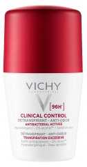 Vichy Déodorant 96H Clinical Control Détranspirant Anti-Odeur Roll-On 50 ml