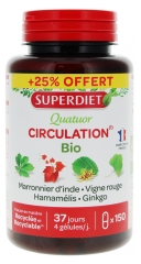 Superdiet Quatuor Circulation 120 Gélules + 30 Gélules Offertes