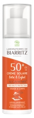 Laboratoires de Biarritz Alga Maris Crème Solaire Bébé &amp; Enfant SPF50+ Bio 50 ml