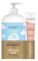 Laboratoires de Biarritz Gel Lavant Surgras Bio 500 ml + CICA REPA Crème Réparatrice Bio 40 ml