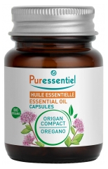 Puressentiel Oregano Compact Essential Oil (Origanum Compactum) Organic 60 Capsules