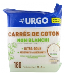 Urgo Non-Bleached Cotton Squares 10 x 8cm 180 Squares