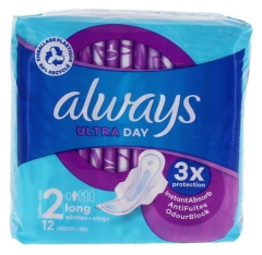 Always Ultra Day 12 Serviettes Hygiéniques Taille 2