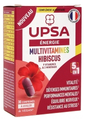 UPSA Énergie Multivitamines Hibiscus 5en1 30 Comprimés