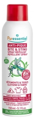 Puressentiel Bite & Sting Spray Répulsif Vêtements & Tissus 150 ml