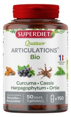 Quatuor Curcuma Articulations Bio 150 Gélules Quatuor Curcuma Articulations Bio 150 Gélules