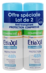 Etiaxil Deodorant Anti-Transpirant 48H Protection Sensitive Skin Compressed Aerosol Pack of 2 x 100 ml