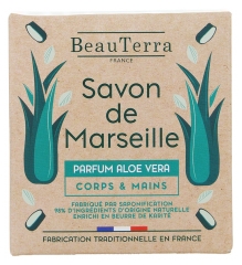 BeauTerra Savon de Marseille Solide Aloe Vera 100 g