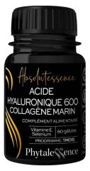 Absolutessence Acide Hyaluronique 600 Collagène Marin 60 Gélules Absolutessence Acide Hyaluronique 600 Collagène Marin 60 Gélules