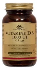 Vitamine D3 1000 UI (25mcg) 100 Comprimés Vitamine D3 1000 UI (25mcg) 100 Comprimés