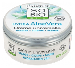 Hydra Aloe Vera Crème Universelle Visage Corps Mains Bio 150 ml Hydra Aloe Vera Crème Universelle Visage Corps Mains Bio 150 ml