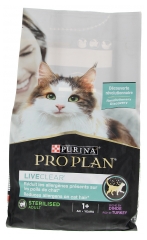 Proplan LiveClear pour Chat Adulte Stérilisé Dinde 1,4 kg Proplan LiveClear pour Chat Adulte Stérilisé Dinde 1,4 kg