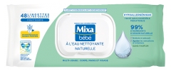 Mixa Bébé Natural Cleansing Water Wipes 48 Wipes Mixa Bébé Natural Cleansing Water Wipes 48 Wipes