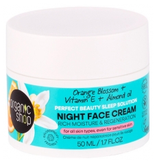 Organic Shop Naprawczy Krem na noc z Kwiatem Pomarańczy 50 ml Organic Shop Naprawczy Krem na noc z Kwiatem Pomarańczy 50 ml