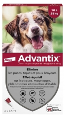 Advantix Medium Dogs 10-25 kg 4 Pipettes Advantix Medium Dogs 10-25 kg 4 Pipettes