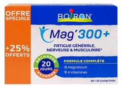 Boiron Mag'300+ 80 Comprimés + 20 Comprimés Offerts Boiron Mag'300+ 80 Comprimés + 20 Comprimés Offerts