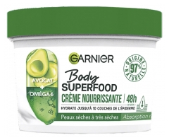 Garnier Body Superfood Crème Nourrissante 48H 380 ml Garnier Body Superfood Crème Nourrissante 48H 380 ml