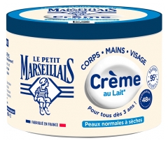 Le Petit Marseillais 48H Hydration Milk Cream Krem Nawilżający do Skóry Normalnej i Suchej 360 ml Le Petit Marseillais 48H Hydration Milk Cream Krem Nawilżający do Skóry Normalnej i Suchej 360 ml