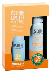 Isdin Fotoprotector Fusion Water Magic Sun Cream SPF50 50 ml + Sun Protector SPF50 Spray 100 ml Isdin Fotoprotector Fusion Water Magic Sun Cream SPF50 50 ml + Sun Protector SPF50 Spray 100 ml