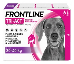 Frontline TRI-ACT Dogs 20-40kg 6 Pipettes Frontline TRI-ACT Dogs 20-40kg 6 Pipettes