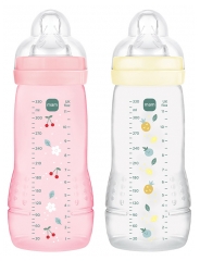 MAM Easy Active 2 Baby Bottles 2ème Âge 330 ml 6 Mois et + Débit Très Rapide MAM Easy Active 2 Baby Bottles 2ème Âge 330 ml 6 Mois et + Débit Très Rapide