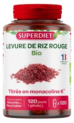 Superdiet Organic Red Rice Yeast 120 Capsules Superdiet Organic Red Rice Yeast 120 Capsules