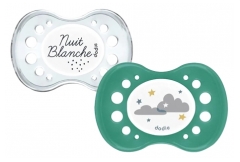 Dodie 2 Soothers Anatomiques Nuit 18 Mois et + Dodie 2 Soothers Anatomiques Nuit 18 Mois et +