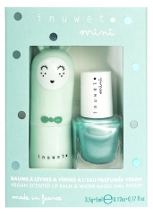 Inuwet Zestaw Balsam do ust 3,5 g + Lakier do Paznokci o Zapachu Wody Jabłkowej 5 ml Inuwet Zestaw Balsam do ust 3,5 g + Lakier do Paznokci o Zapachu Wody Jabłkowej 5 ml