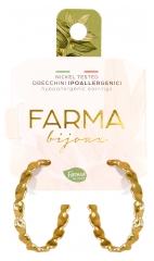 Farma Bijoux Hypoallergenic Spiral Creole Earrings 20 mm Farma Bijoux Hypoallergenic Spiral Creole Earrings 20 mm