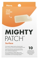 Hero Mighty Patch Surface Anti-Acne Patches Large Areas 10 Hydrocolloid Patches Hero Mighty Patch Surface Anti-Acne Patches Large Areas 10 Hydrocolloid Patches