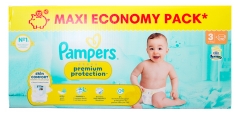Pampers Premium Protection Skin Comfort Size 3 Maxi Pack 112 Nappies (6-10 kg) Pampers Premium Protection Skin Comfort Size 3 Maxi Pack 112 Nappies (6-10 kg)
