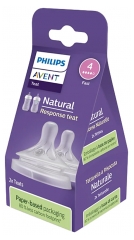 Avent Natural Response 2 Teats Flow 4 3 Months and + Avent Natural Response 2 Teats Flow 4 3 Months and +