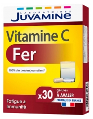 Juvamine Witamina C Żelazo 30 Kapsułek Juvamine Witamina C Żelazo 30 Kapsułek