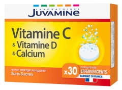 Juvamine Vitamin C Vitamin D Calcium 30 Tabletek Musujących Juvamine Vitamin C Vitamin D Calcium 30 Tabletek Musujących