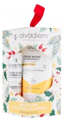 Alvadiem Nawilżający Sztyft do ust 4 g + Nawilżający Krem do Rąk 30 ml Alvadiem Nawilżający Sztyft do ust 4 g + Nawilżający Krem do Rąk 30 ml