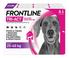 Frontline TRI-ACT Chiens 20-40 kg 6 Pipettes