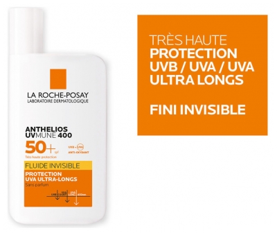 La Roche-Posay Anthelios UVmune 400 Fluide Invisible SPF50+ Sans Parfum 50 ml