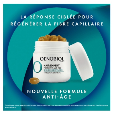 Oenobiol Hair Expert Fortifiant Anti-Âge Cheveux Dévitalisés 30 Capsules