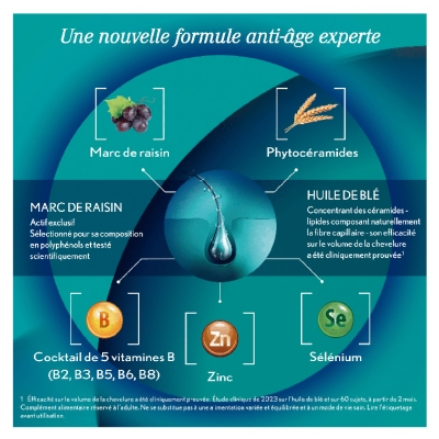 Oenobiol Hair Expert Fortifiant Anti-Âge Cheveux Dévitalisés 30 Capsules