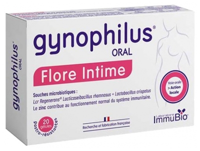 Laboratoire Immubio Gynophilus Oral Flore Intime 20 Gélules