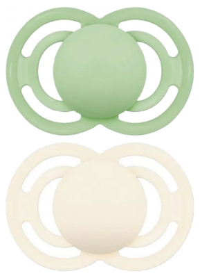 MAM 2 Soothers Perfect Trend 18 Months and + - Colour: Green and White