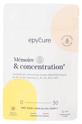 Epycure Mémoire & Concentration 60 Gélules