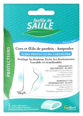 Gilbert Feuille de Saule 2 Protective Tubes to Cut Corns and Soft-Corns Gilbert Feuille de Saule 2 Protective Tubes to Cut Corns and Soft-Corns