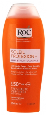 RoC Soleil Protexion+ Lait Haute Tolérance SPF50+ 200 ml