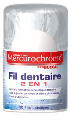 Mercurochrome ProBuccal 2 in 1 Dental Floss 50 Units