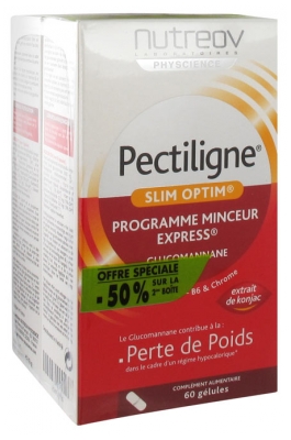 Nutreov Pectiligne Slim Optim Programme Minceur Express Lot de 2 x 60 Gélules
